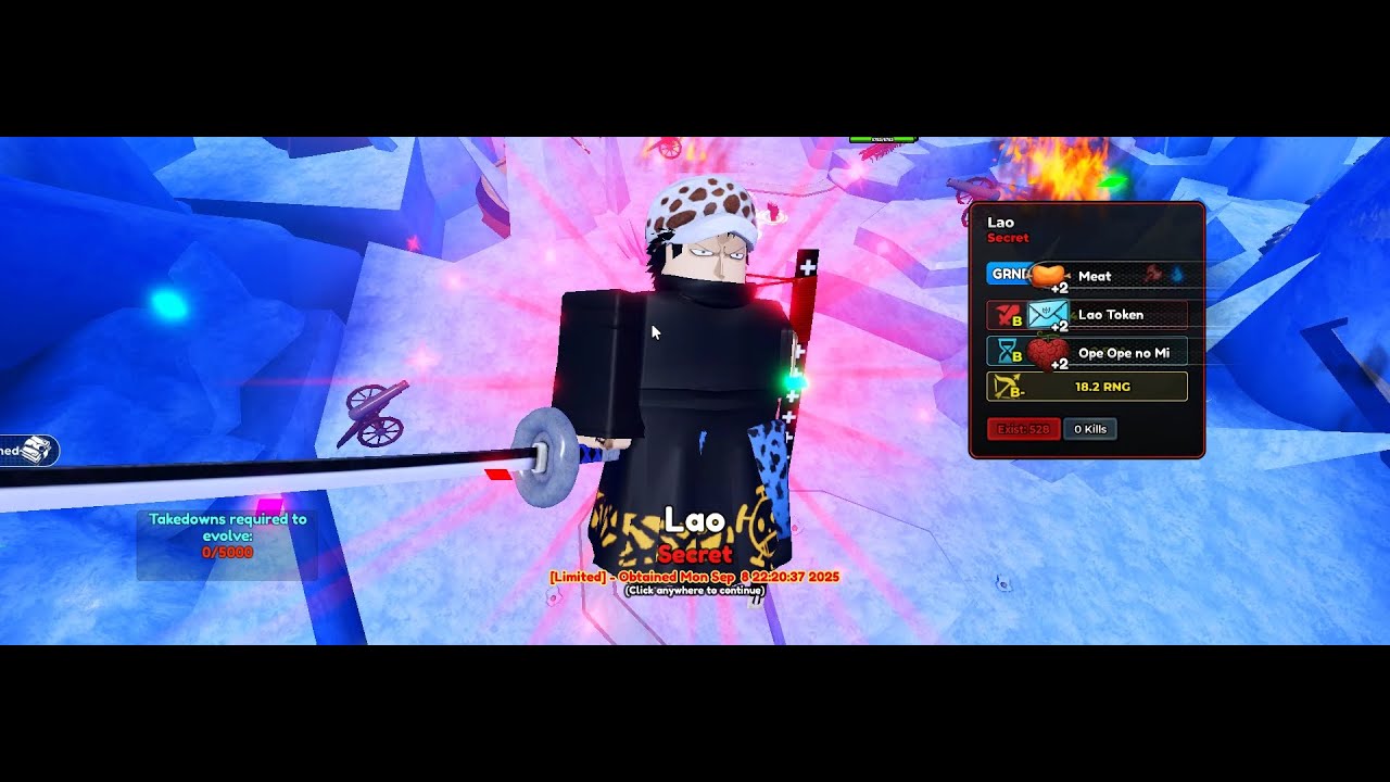 EVOLVED LAO SHOWCASE + COSMETIC | Anime Crusaders Roblox