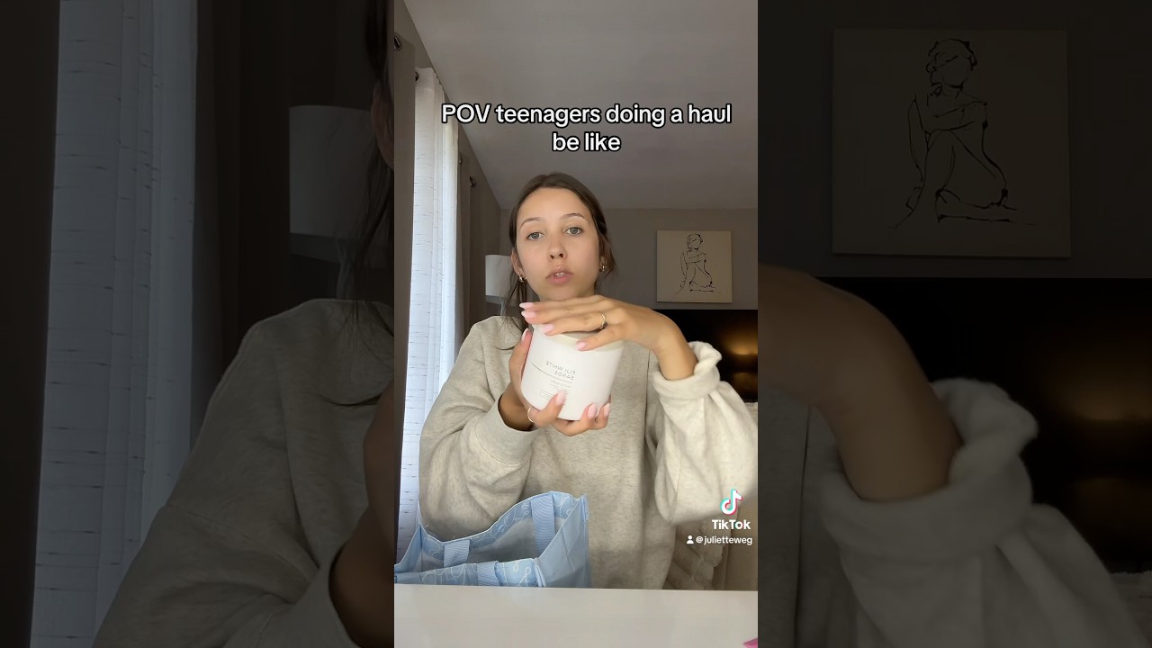 POV teenagers doing a haul be like