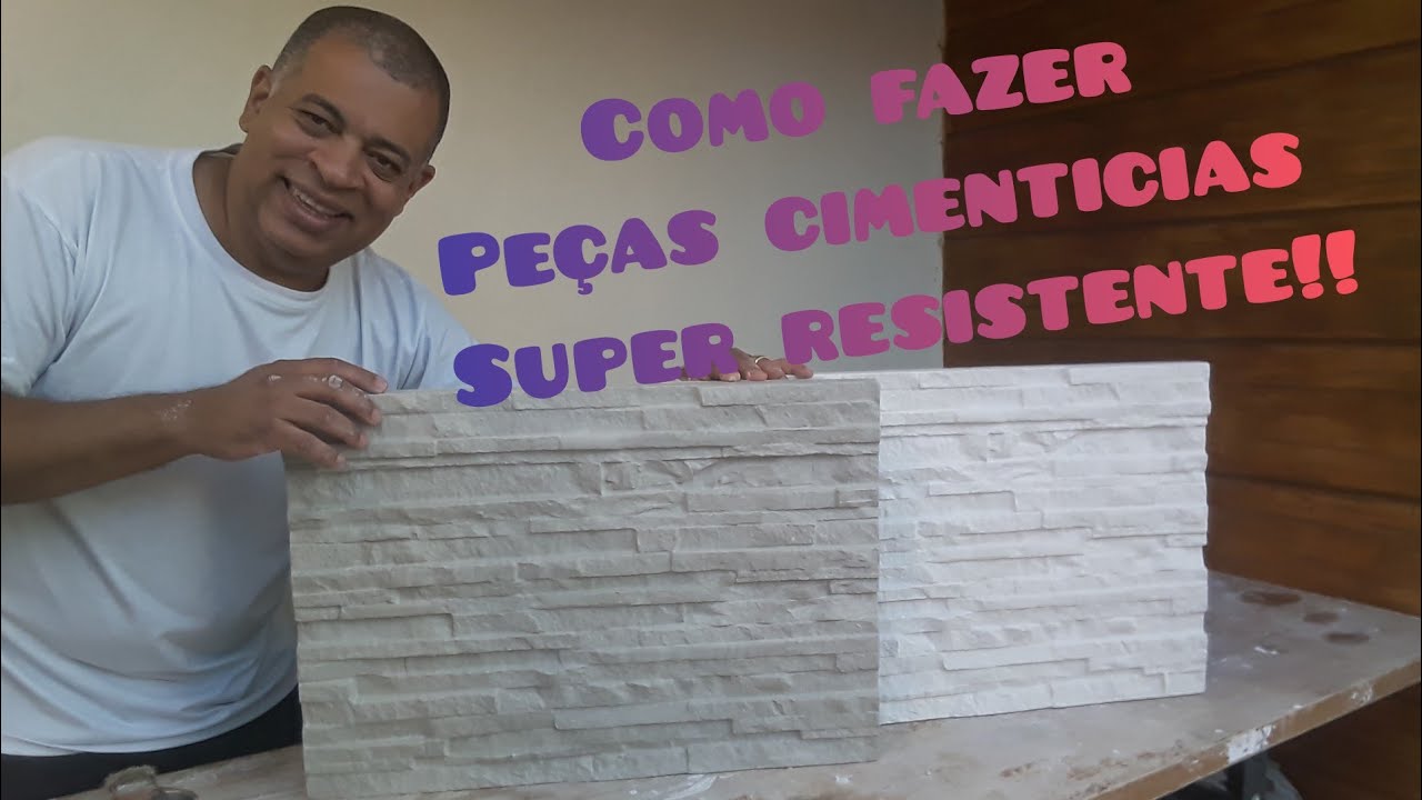 como fazer uma peça cimenticia corretamente - 3d - gesso/cimento - diy -