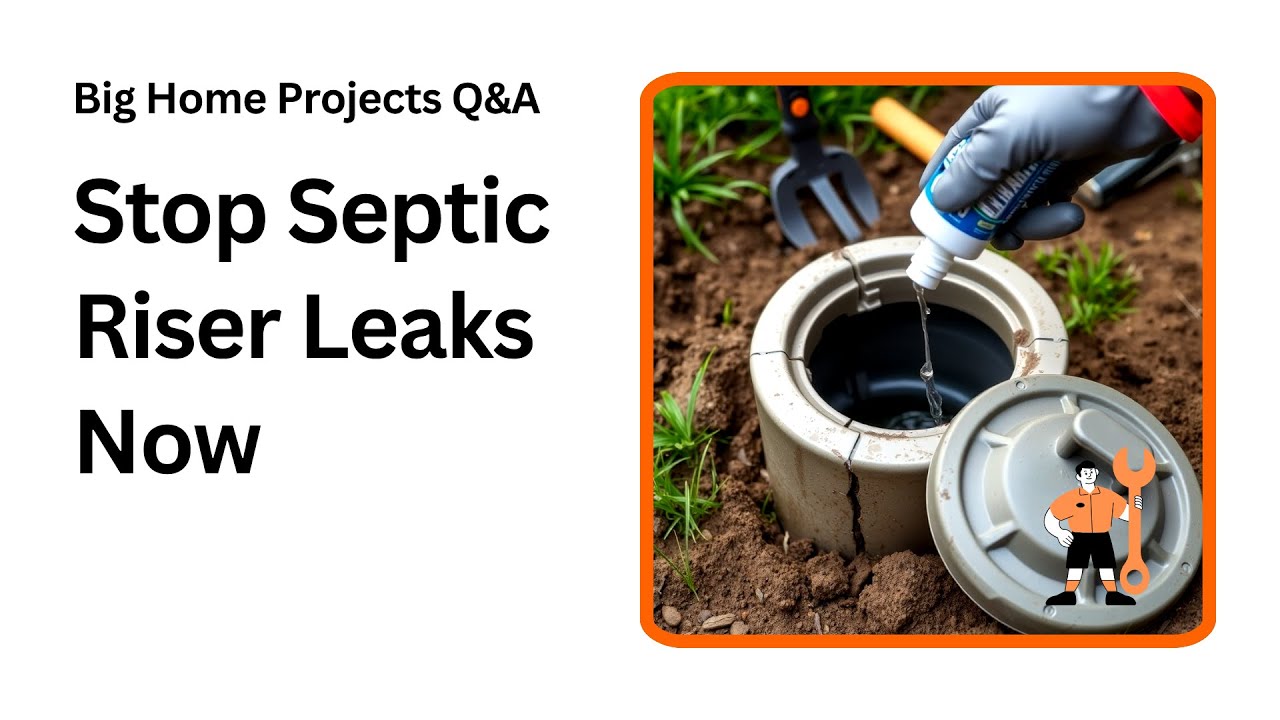 Fix Septic Tank Riser Leaks Fast Simple Tips