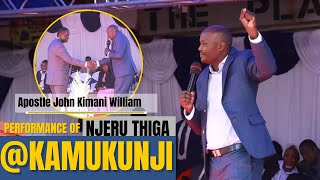 See how Njeru Thiga Performed at Apostle John William Kimani Kamukunji Thanksgiving