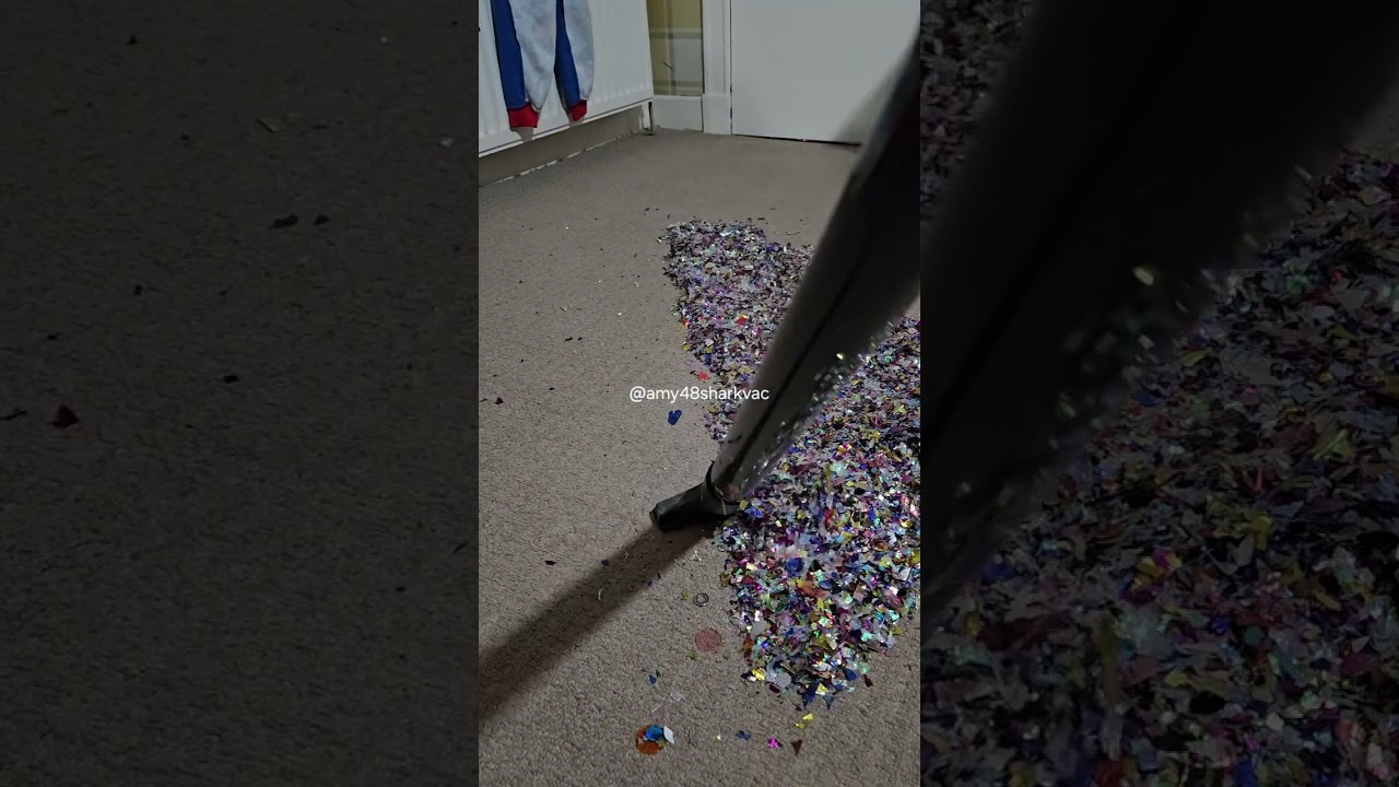 Confetti 🎊 mix mic'd 🎤 with plastic pole and upholstery 