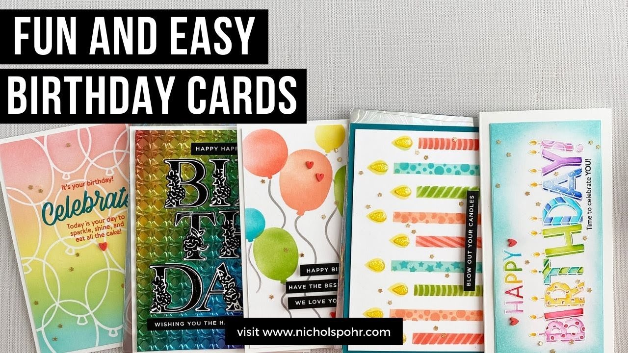 Fun and Easy Birthday Cards (Simon Says Stamp)