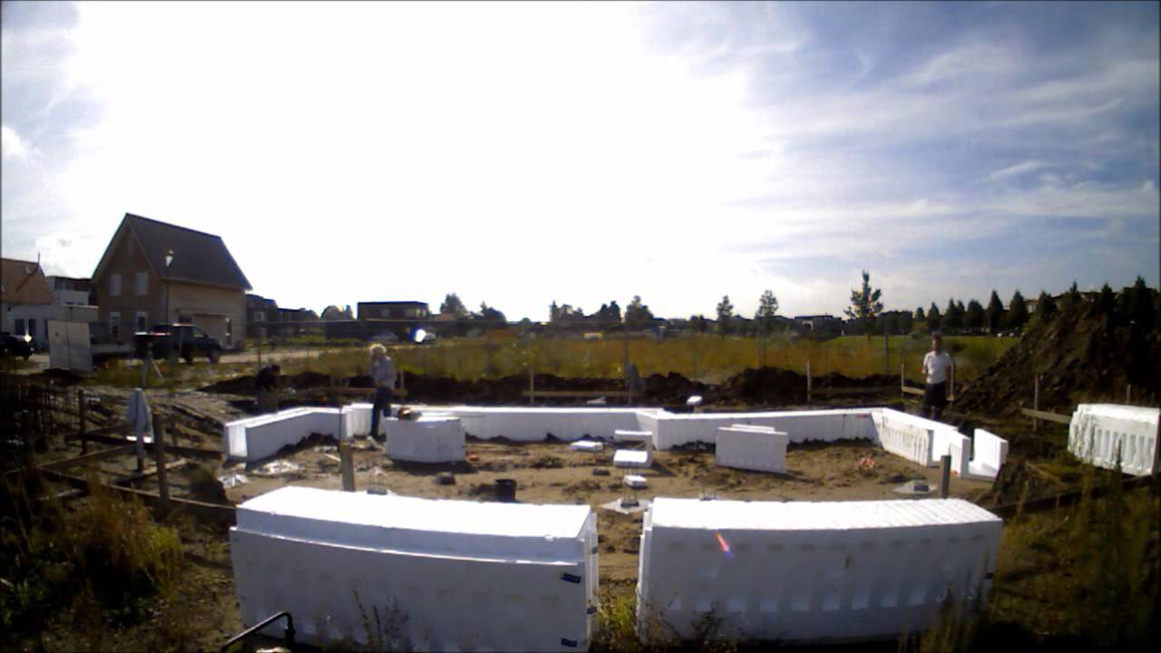 Houtskeletbouw woning funderingsbekisting