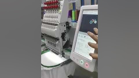 How to operate the WONYO 2 heads embroidery machine(3)