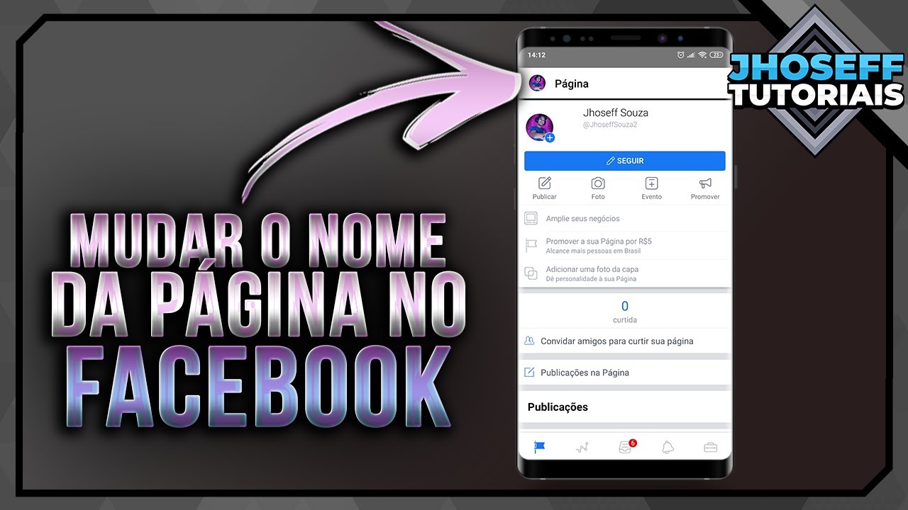 Como Mudar o Nome da Página do Facebook pelo Celular - Atualizado ...