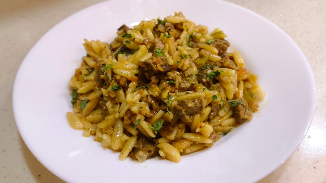 💯O KADAR LEZZETLİ BİR YEMEK OLDU Kİ YEMELERE DOYAMAZSIN💯ETLİ ARPA ŞEHRİYE PİLAVI NASIL YAPILIR🍲