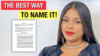 The Secret To Naming Your Revocable Living Trust In 2023