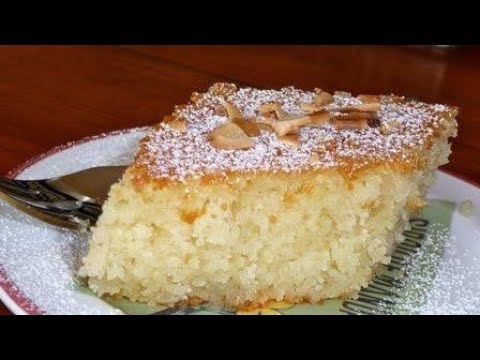 Turkish Sambali / Revani (Basbousa) Dessert With Semolina (No Egg, Oil, Flour)/ Suji Cake | Food Kitchen Lab