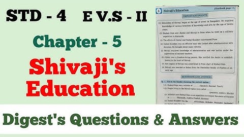 4th. Std. Evs 2.Lesson 5. Shivaji