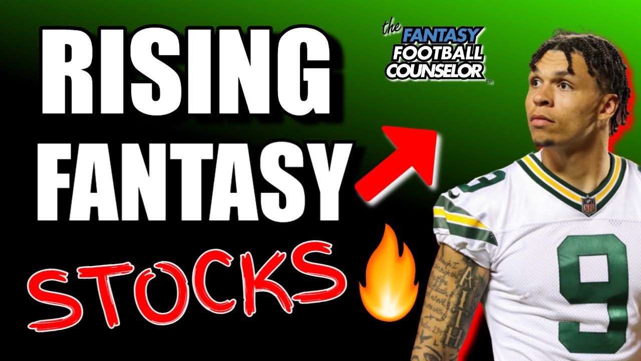 10 Stock Rising Fantasy Football Players - YouTube
