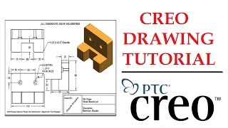 Creo Drawing Tutorial 2021 | Creo Beginner Tutorial 2021