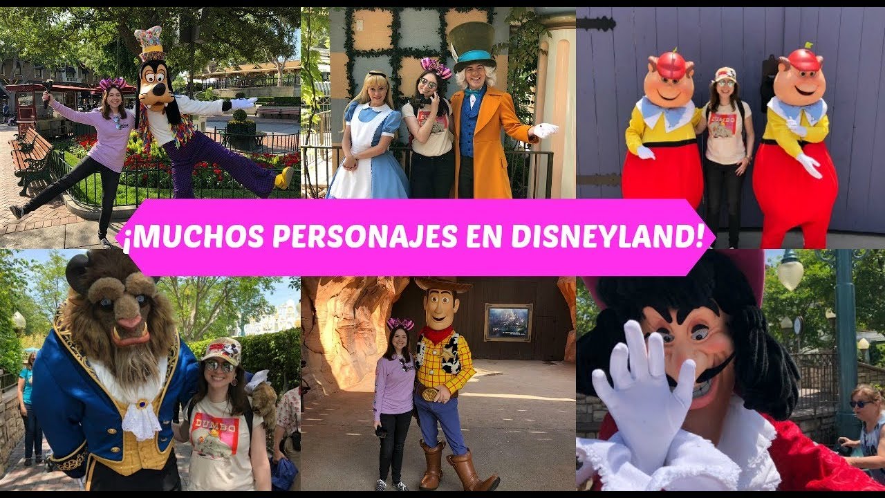 ¡MUCHOS PERSONAJES EN DISNEYLAND CALIFORNIA!