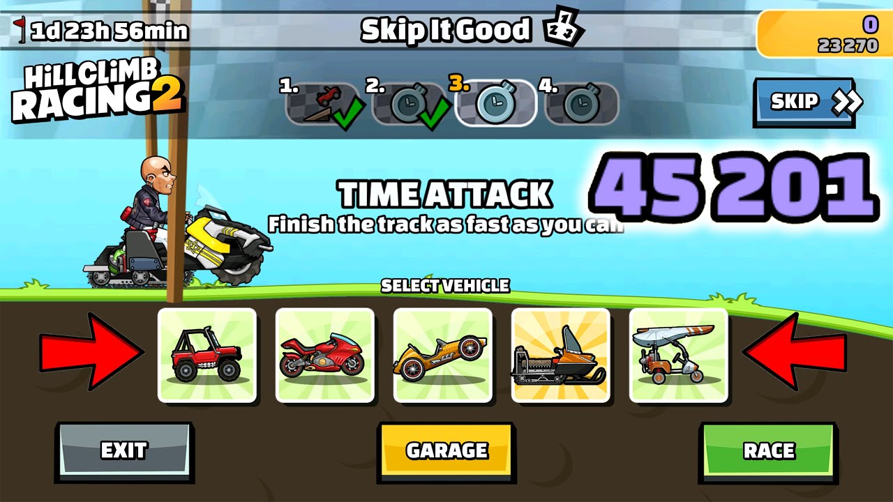 Hill Climb Racing 2 - 45201 points in SKIP IT GOOD Team Event