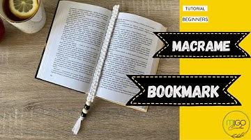 HOW TO DIY MACRAME BOOKMARK FOR BEGINNERS📖 - 11 minutes!▶️
