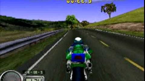 Road Rash 3D. Intro+Demo Gameplay