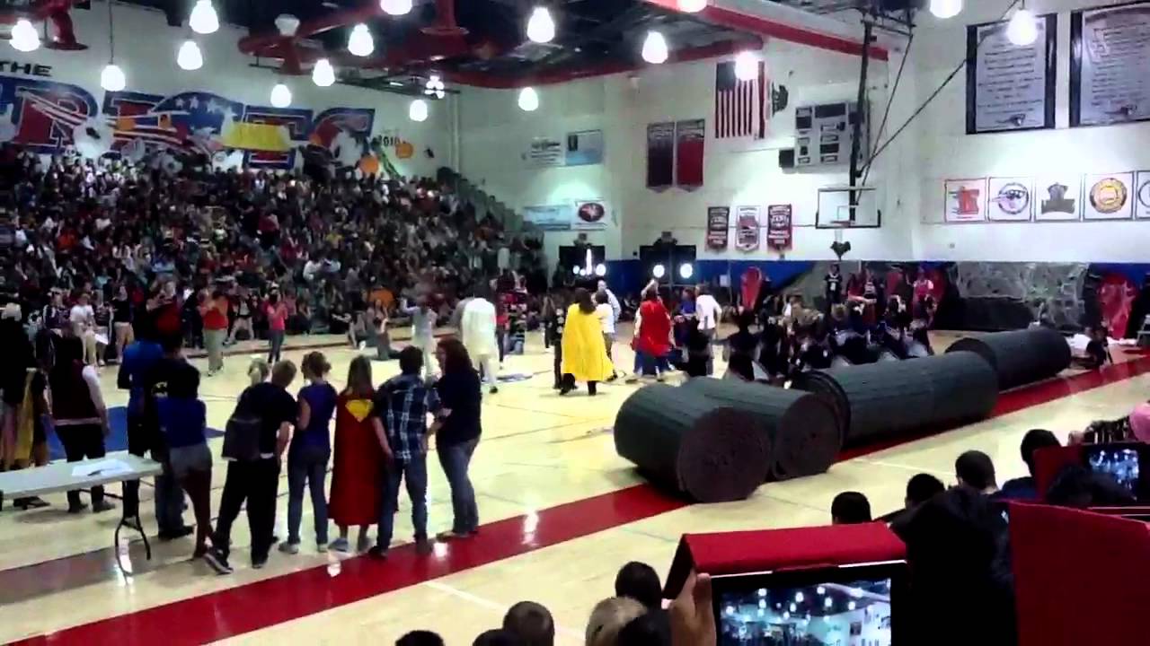 Heritage High school Pep Rally **Teachers dancin YouTube