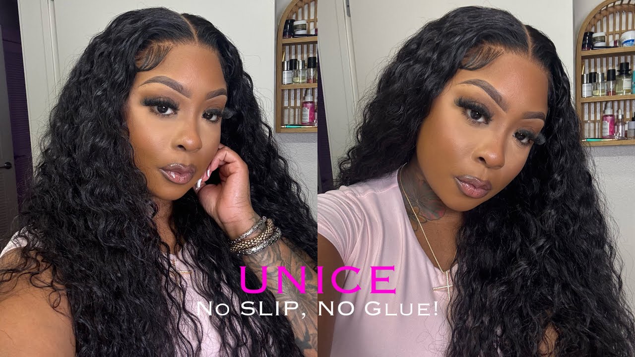 Не скользит и не требует клея! | Готовые к ношению волнистые волосы | UNICE HAIR