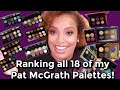 Ranking all 18 of my Pat McGrath Palettes!