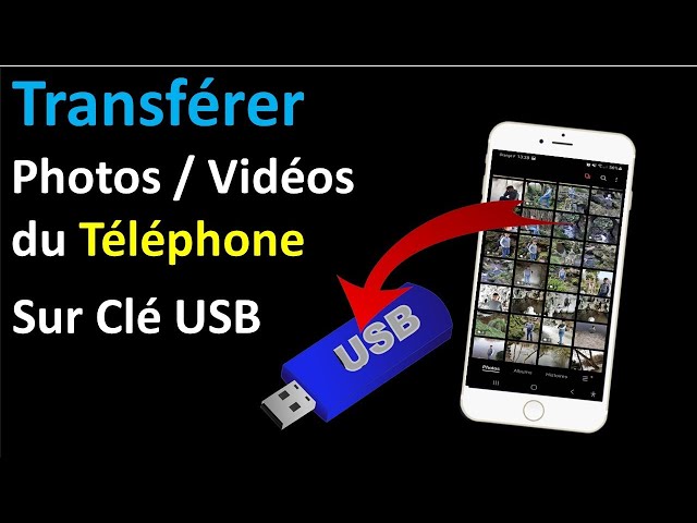 Copiez vos photos smartphone directement sur une clé USB 