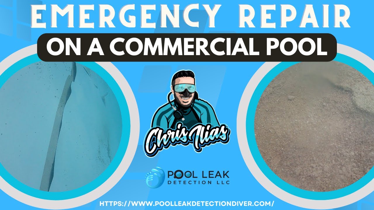 Emergency liner repair on a Commercial Pool!