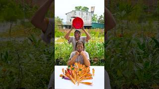 The two sisters are teasing each other in a super cute way 🍉🥕🥕🥕🥕🥕🥕🐇🥕🐰🥕👵👶🏻♥️👴 #shorts