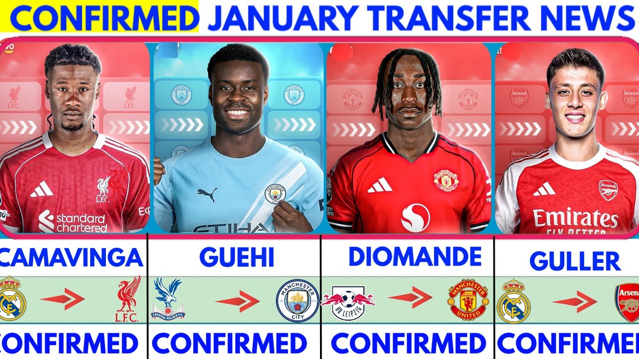 🚨LATEST CONFIRMED TRANSFER NEWS AND RUMOURS TRANSFER NEWS 2026|Gueho to city✔️Diomande✔️Guller✔️Cama
