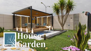 حديقة منزلية في السعودية (الرياض) || House Garden Design | تصميم استراحة صغيرة