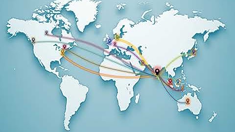 Global Connection Map animation