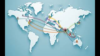 Global Connection Map Animation
