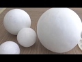 Como hacer Esferas para cualquier proyecto-How to make paper mache spheres