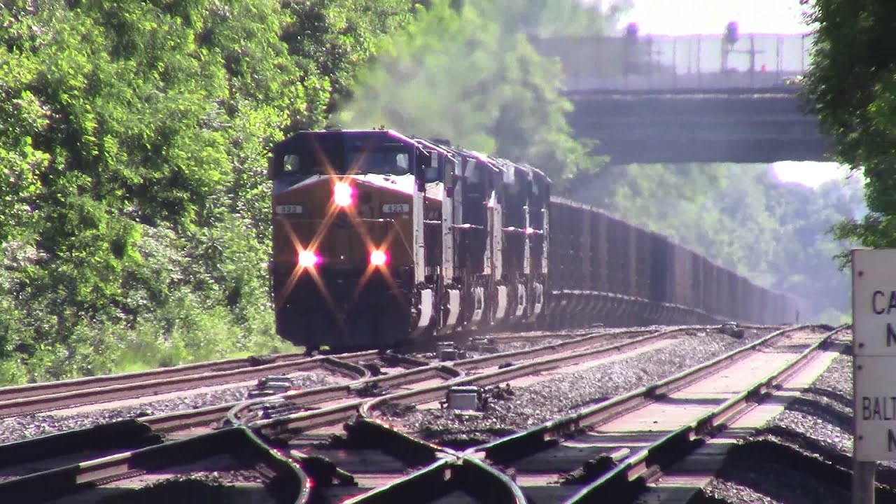 6 Engine on the point of E783-30 an Empty Coal Train passing St Denis MD