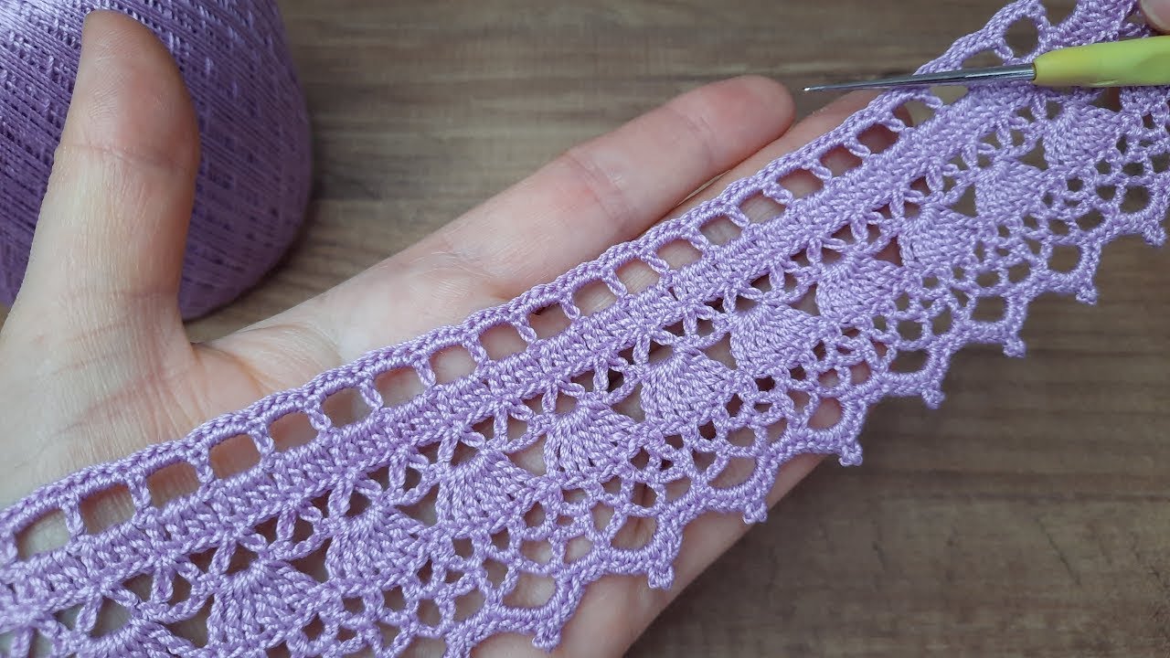 😍 Super Easy Crochet Lace for Beginners 🧶 Make Gorgeous Lace FAST!