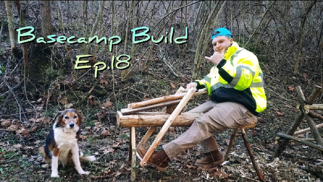 Bushcraft Shaving Horse - Bushcraft Basecamp Build Ep.18