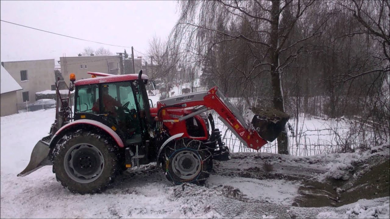Zetor Proxima 85 Práce s Nakladačom Trac-Lift TL 140 SL [HD]