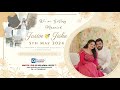 Justin  jisha   holy matrimony on 5th may 2024 at 1130 am