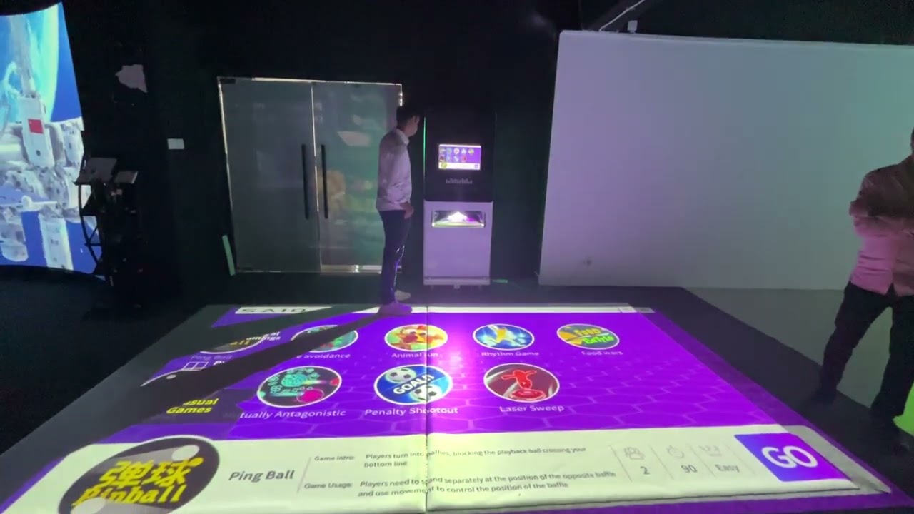Popular AR games outdoor/indoor interactive floor projector projection belt system