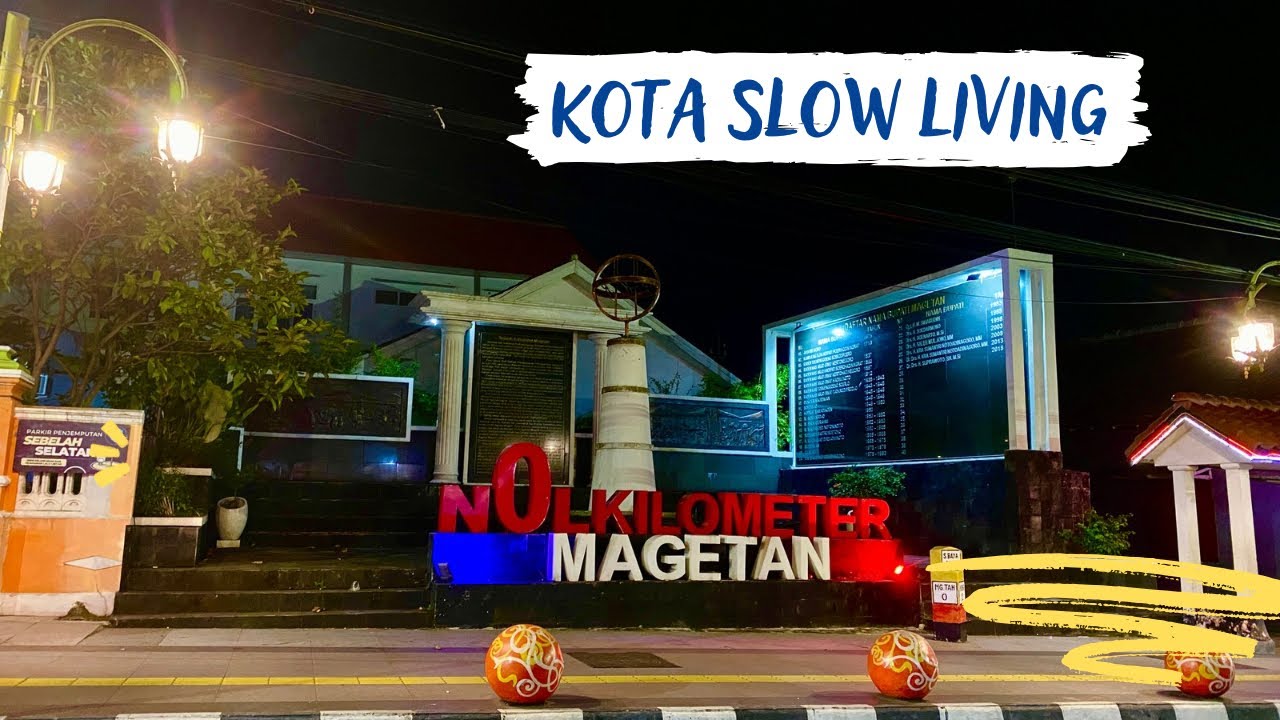 Suasana kota magetan malam hari || Nol kilometer Magetan || Rute keluar dari kota Magetan