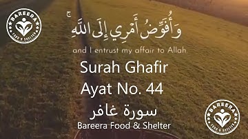 Surah Ghafir Ayat No. 44 سورة غافر
