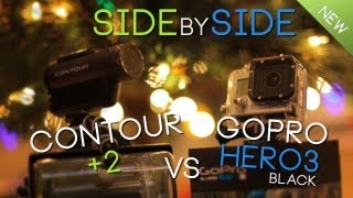 Contour 2 vs GoPro Hero3 Black 1080p Side by Side