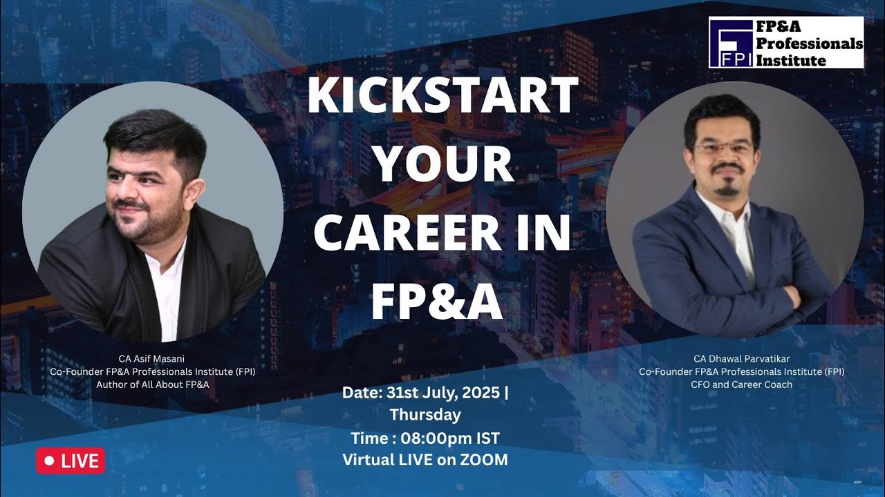 Kickstart Your Career in FP&A | July 2025