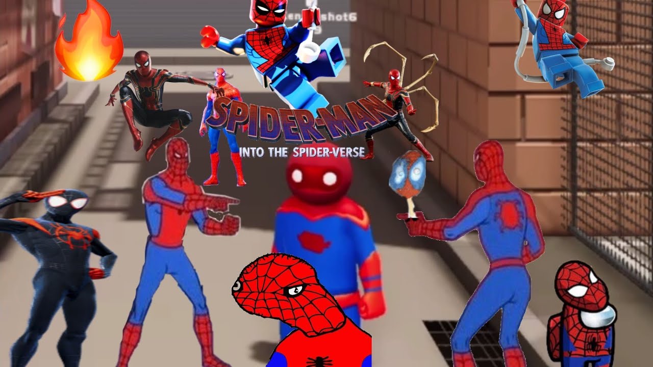 Spiderman in Gang Beasts (funny moments)