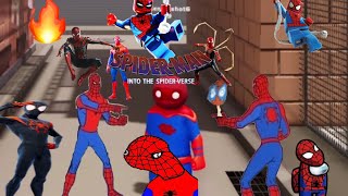 Spiderman in Gang Beasts (funny moments)