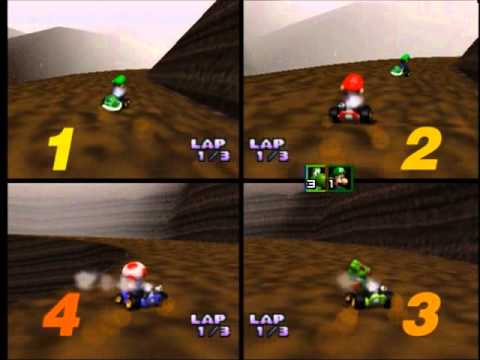 Midnight Gaming Mario Kart 64 4 Player VS Part 1 