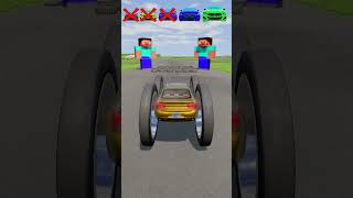 Big &amp; Small Cars vs 50 Large Tire