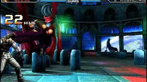 Kof 2002 UM Tougeki Dark Geese combo 100% 40 Hits