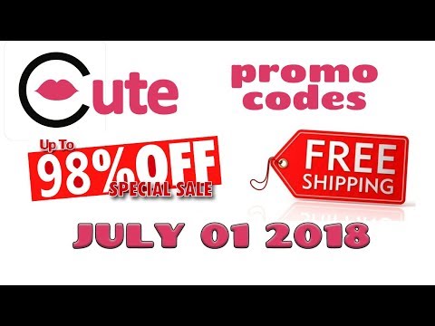 CUTE App Promo Codes For New & Existing Customers 💵 98% OFF 🌟 Free Shipping 🚚 07౼01౼2018 ✅