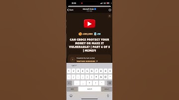 CAN CBDCS PROTECT YOUR MONEY OR MAKE IT VULNERABLE? | PART 4 OF 5 I MEMEFI New Video Code