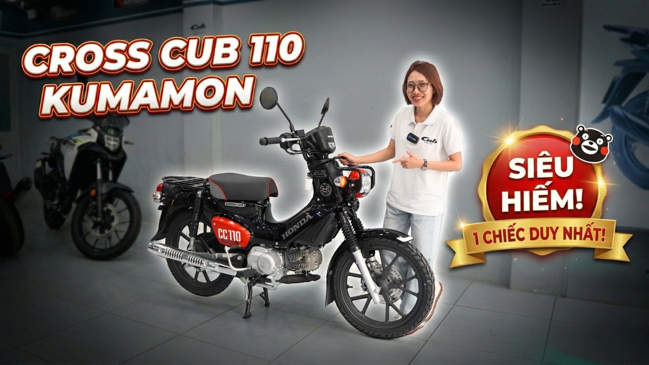 Cross Cub 110 Kumamon - Xe Cub nhưng không chỉ để đi phố