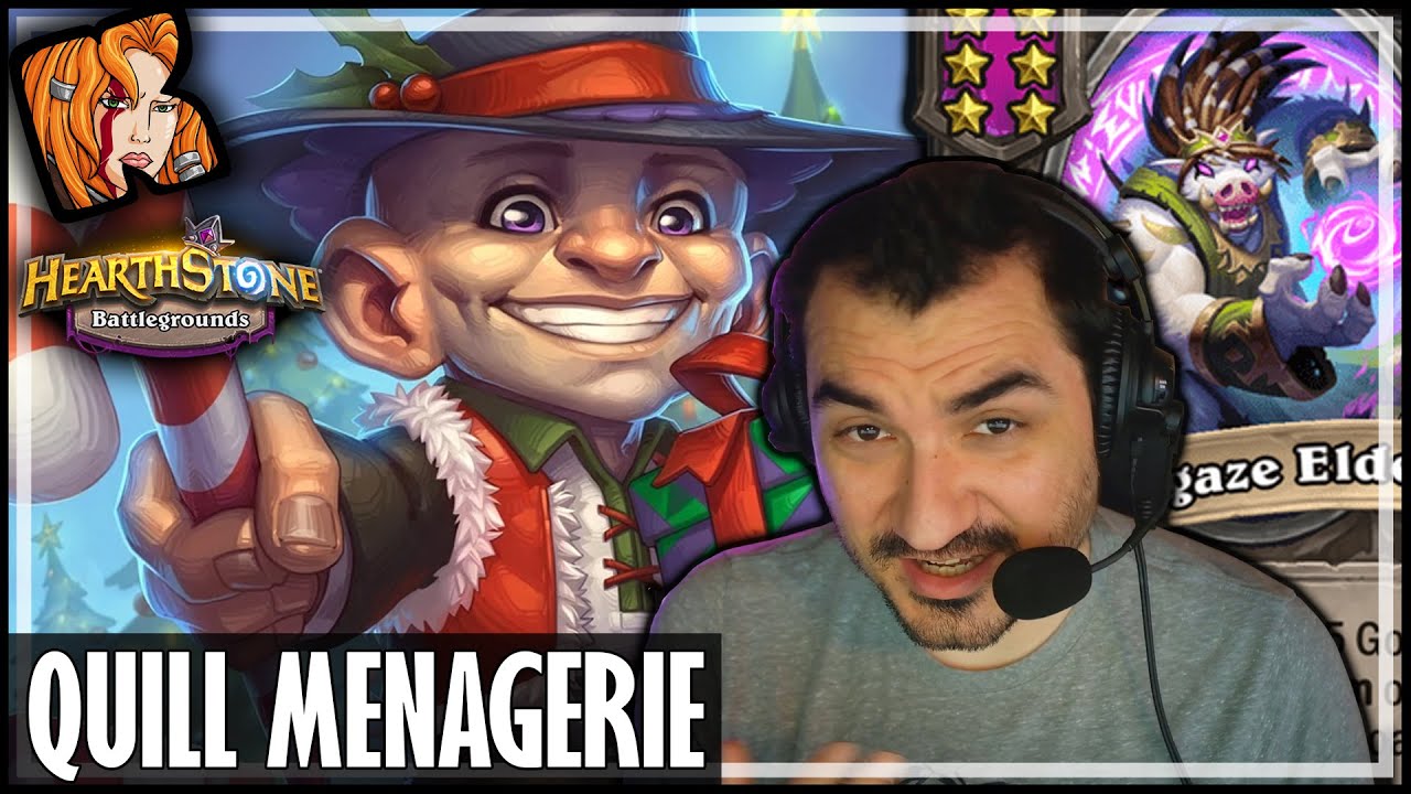 QUILBOAR MENAGERIE HOLDS UP! Hearthstone Battlegrounds YouTube